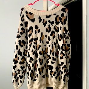 cheetah sweater